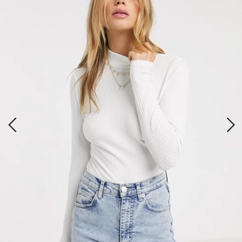 New Look mock turtleneck ribbed bodysuit